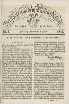 Der Bote aus dem Riesen-Gebirge : eine Zeitschrift für alle Stände. Jg.37, Nr. 2 (6 Januar 1849) + dod.