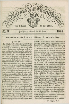 Der Bote aus dem Riesen-Gebirge : eine Zeitschrift für alle Stände. Jg.37, Nr. 3 (10 Januar 1849) + dod.