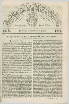 Der Bote aus dem Riesen-Gebirge : eine Zeitschrift für alle Stände. Jg.37, Nr. 14 (17 Februar 1849) + dod.