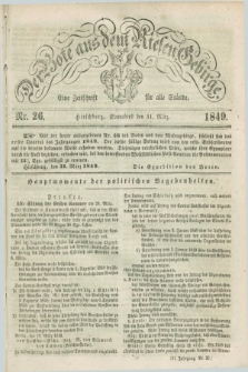 Der Bote aus dem Riesen-Gebirge : eine Zeitschrift für alle Stände. Jg.37, Nr. 26 (31 März 1849) + dod.