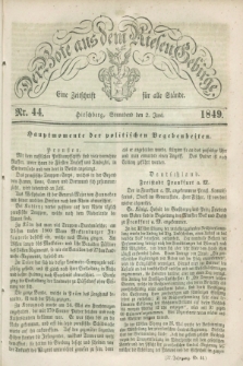 Der Bote aus dem Riesen-Gebirge : eine Zeitschrift für alle Stände. Jg.37, Nr. 44 (2 Juni 1849) + dod.