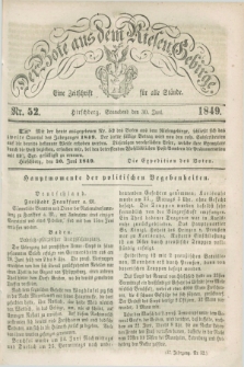 Der Bote aus dem Riesen-Gebirge : eine Zeitschrift für alle Stände. Jg.37, Nr. 52 (30 Juni 1849) + dod.