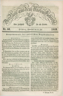 Der Bote aus dem Riesen-Gebirge : eine Zeitschrift für alle Stände. Jg.37, Nr. 56 (14 Juli 1849) + dod.