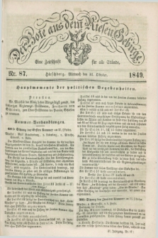 Der Bote aus dem Riesen-Gebirge : eine Zeitschrift für alle Stände. Jg.37, Nr. 87 (31 Oktober 1849) + dod.