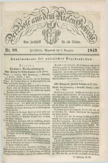 Der Bote aus dem Riesen-Gebirge : eine Zeitschrift für alle Stände. Jg.37, Nr. 88 (3 November 1849) + dod.