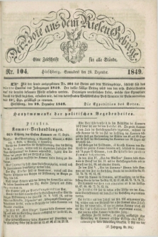 Der Bote aus dem Riesen-Gebirge : eine Zeitschrift für alle Stände. Jg.37, Nr. 104 (29 Dezember 1849) + dod.