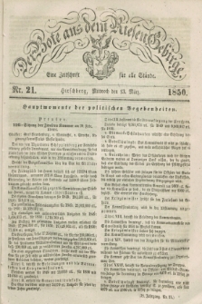 Der Bote aus dem Riesen-Gebirge : eine Zeitschrift für alle Stände. Jg.38, Nr. 21 (13 März 1850) + dod.