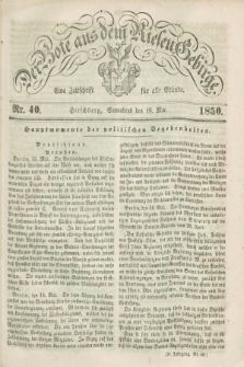 Der Bote aus dem Riesen-Gebirge : eine Zeitschrift für alle Stände. Jg.38, Nr. 40 (18 Mai 1850) + dod.