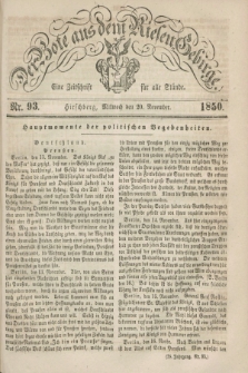 Der Bote aus dem Riesen-Gebirge : eine Zeitschrift für alle Stände. Jg.38, Nr. 93 (20 November 1850) + dod.