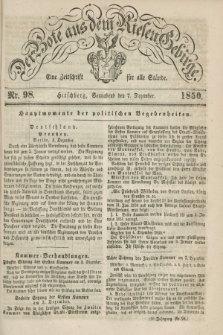 Der Bote aus dem Riesen-Gebirge : eine Zeitschrift für alle Stände. Jg.38, Nr. 98 (7 Dezember 1850) + dod.