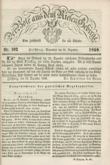 Der Bote aus dem Riesen-Gebirge : eine Zeitschrift für alle Stände. Jg.38, Nr. 102 (21 Dezember 1850) + dod.