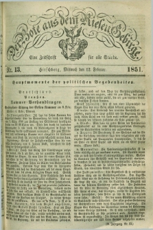 Der Bote aus dem Riesen-Gebirge : eine Zeitschrift für alle Stände. Jg.39, Nr. 13 (12 Februar 1851) + dod.