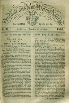 Der Bote aus dem Riesen-Gebirge : eine Zeitschrift für alle Stände. Jg.39, Nr. 32 (19 April 1851) + dod.