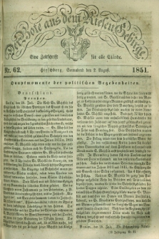 Der Bote aus dem Riesen-Gebirge : eine Zeitschrift für alle Stände. Jg.39, Nr. 62 (2 August 1851) + dod.