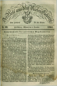 Der Bote aus dem Riesen-Gebirge : eine Zeitschrift für alle Stände. Jg.39, Nr. 89 (5 November 1851) + dod.