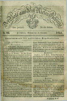 Der Bote aus dem Riesen-Gebirge : eine Zeitschrift für alle Stände. Jg.39, Nr. 93 (19 November 1851) + dod.