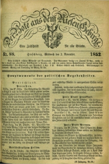 Der Bote aus dem Riesen-Gebirge : eine Zeitschrift für alle Stände. Jg.40, Nr. 88 (3 November 1852) + dod.