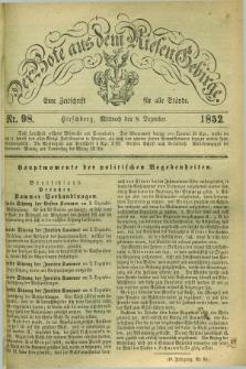 Der Bote aus dem Riesen-Gebirge : eine Zeitschrift für alle Stände. Jg.40, Nr. 98 (8 Dezember 1852) + dod.