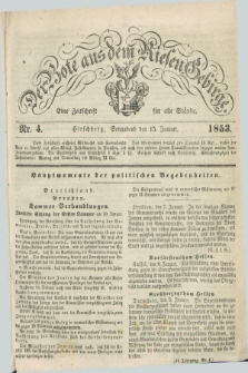 Der Bote aus dem Riesen-Gebirge : eine Zeitschrift für alle Stände. Jg.41, Nr. 4 (15 Januar 1853) + dod.