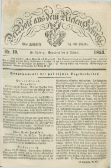 Der Bote aus dem Riesen-Gebirge : eine Zeitschrift für alle Stände. Jg.41, Nr. 10 (5 Februar 1853) + dod.