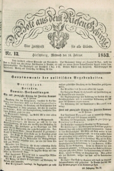 Der Bote aus dem Riesen-Gebirge : eine Zeitschrift für alle Stände. Jg.41, Nr. 13 (16 Februar 1853) + dod.
