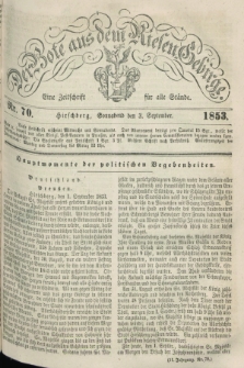 Der Bote aus dem Riesen-Gebirge : eine Zeitschrift für alle Stände. Jg.41, Nr. 70 (3 September 1853) + dod.