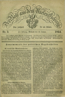 Der Bote aus dem Riesen-Gebirge : eine Zeitschrift für alle Stände. Jg.42, Nr. 5 (18 Januar 1854) + dod.