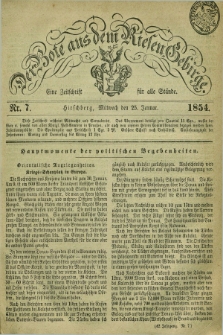 Der Bote aus dem Riesen-Gebirge : eine Zeitschrift für alle Stände. Jg.42, Nr. 7 (25 Januar 1854) + dod.