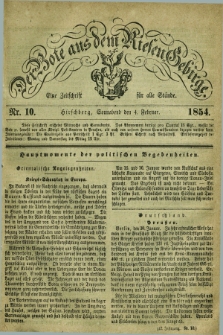 Der Bote aus dem Riesen-Gebirge : eine Zeitschrift für alle Stände. Jg.42, Nr. 10 (4 Februar 1854) + dod.