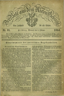 Der Bote aus dem Riesen-Gebirge : eine Zeitschrift für alle Stände. Jg.42, Nr. 11 (8 Februar 1854) + dod.
