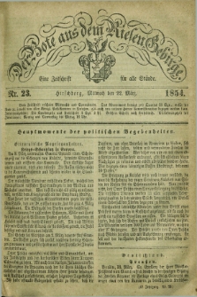 Der Bote aus dem Riesen-Gebirge : eine Zeitschrift für alle Stände. Jg.42, Nr. 23 (22 März 1854) + dod.