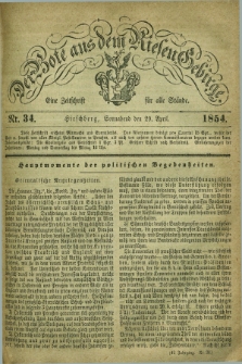 Der Bote aus dem Riesen-Gebirge : eine Zeitschrift für alle Stände. Jg.42, Nr. 34 (29 April 1854) + dod.