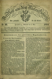 Der Bote aus dem Riesen-Gebirge : eine Zeitschrift für alle Stände. Jg.42, Nr. 35 (3 Mai 1854) + dod.