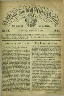Der Bote aus dem Riesen-Gebirge : eine Zeitschrift für alle Stände. Jg.42, Nr. 53 (5 Juli 1854) + dod.