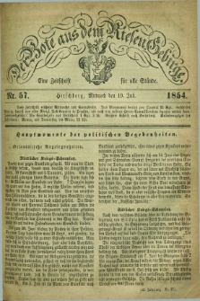 Der Bote aus dem Riesen-Gebirge : eine Zeitschrift für alle Stände. Jg.42, Nr. 57 (19 Juli 1854) + dod.