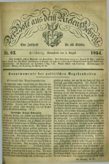 Der Bote aus dem Riesen-Gebirge : eine Zeitschrift für alle Stände. Jg.42, Nr. 62 (5 August 1854) + dod.