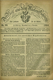 Der Bote aus dem Riesen-Gebirge : eine Zeitschrift für alle Stände. Jg.42, Nr. 88 (4 November 1854) + dod.