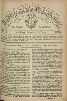 Der Bote aus dem Riesen-Gebirge : eine Zeitschrift für alle Stände. Jg.43, Nr. 6 (20 Januar 1855) + dod.