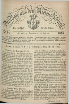 Der Bote aus dem Riesen-Gebirge : eine Zeitschrift für alle Stände. Jg.43, Nr. 14 (17 Februar 1855) + dod.