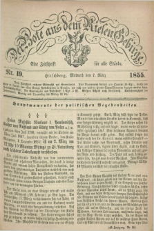 Der Bote aus dem Riesen-Gebirge : eine Zeitschrift für alle Stände. Jg.43, Nr. 19 (7 März 1855) + dod.