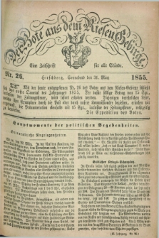 Der Bote aus dem Riesen-Gebirge : eine Zeitschrift für alle Stände. Jg.43, Nr. 26 (31 März 1855) + dod.