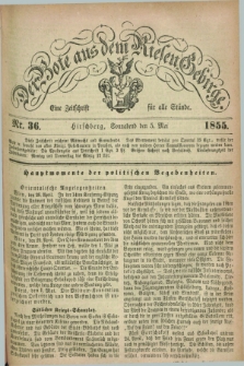 Der Bote aus dem Riesen-Gebirge : eine Zeitschrift für alle Stände. Jg.43, Nr. 36 (5 Mai 1855) + dod.