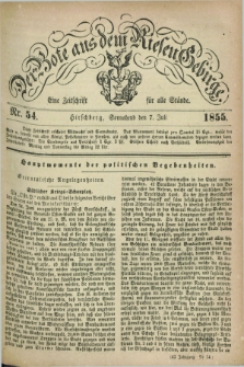 Der Bote aus dem Riesen-Gebirge : eine Zeitschrift für alle Stände. Jg.43, Nr. 54 (7 Juli 1855) + dod.
