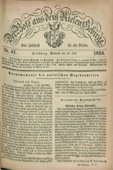 Der Bote aus dem Riesen-Gebirge : eine Zeitschrift für alle Stände. Jg.43, Nr. 57 (18 Juli 1855) + dod.