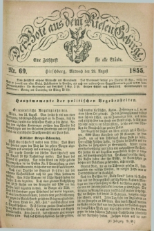 Der Bote aus dem Riesen-Gebirge : eine Zeitschrift für alle Stände. Jg.43, Nr. 69 (29 August 1855) + dod.