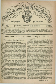 Der Bote aus dem Riesen-Gebirge : eine Zeitschrift für alle Stände. Jg.43, Nr. 72 (8 September 1855) + dod.
