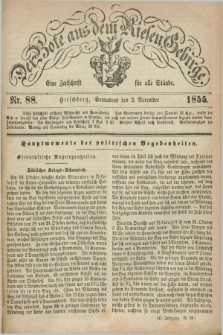 Der Bote aus dem Riesen-Gebirge : eine Zeitschrift für alle Stände. Jg.43, Nr. 88 (3 November 1855) + dod.