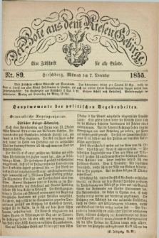Der Bote aus dem Riesen-Gebirge : eine Zeitschrift für alle Stände. Jg.43, Nr. 89 (7 November 1855) + dod.