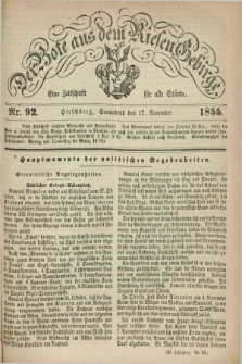 Der Bote aus dem Riesen-Gebirge : eine Zeitschrift für alle Stände. Jg.43, Nr. 92 (17 November 1855) + dod.