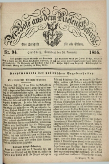 Der Bote aus dem Riesen-Gebirge : eine Zeitschrift für alle Stände. Jg.43, Nr. 94 (24 November 1855) + dod.